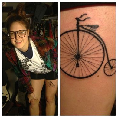 Thigh Bicycle Tattoos - Bicycles Create Change.com
